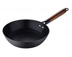 Wok pánev Odin 24 cm, železo, černá